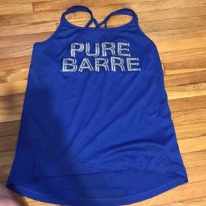 Pure Barre racerback strappy tank size small